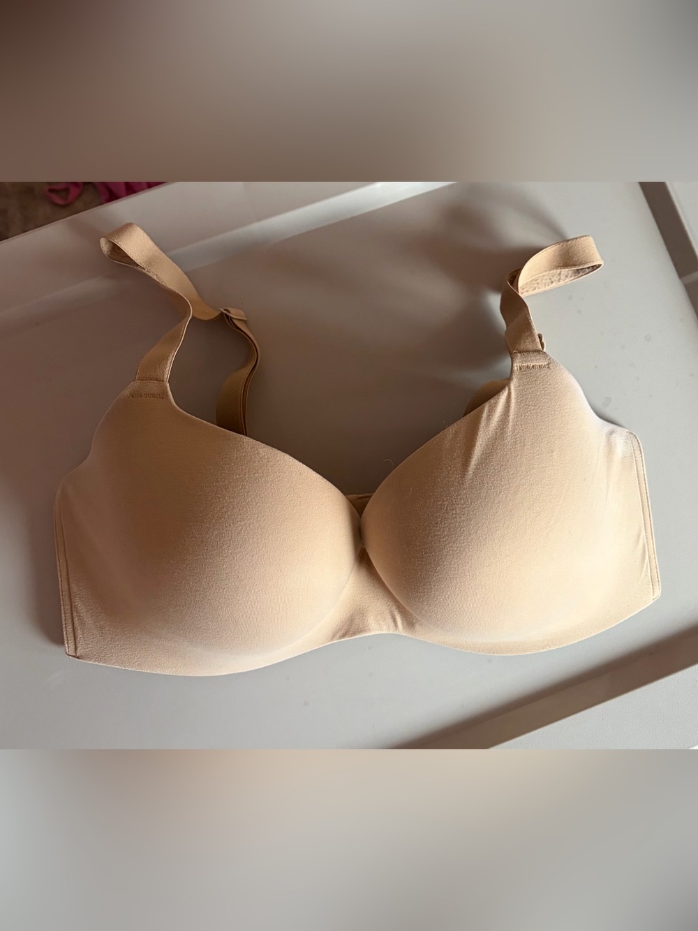 Soma Enbliss Lifting Demi Bra 36D Nude Beige Seamless Everyday Bra